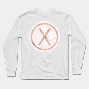 Rose Gold Marble Chi Long Sleeve T-Shirt